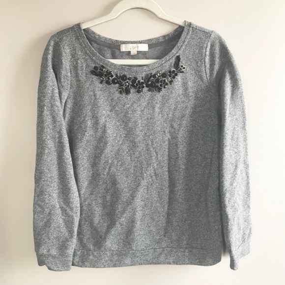Loft Beaded Bib Sweatshirt - Picture 3 of 5